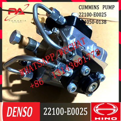 Bomba diesel profissional da injeção do motor diesel da fonte 22100-E0025 J08E da fábrica para as peças da máquina escavadora 294050-0138