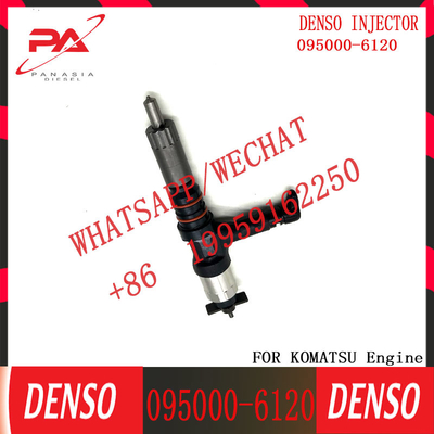 Injetor de combustível diesel 095000-6120 para Komatsu PC600 Excavadora 6261-11-3100 injetor diesel