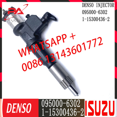 Injetor comum diesel do trilho de DENSO 095000-6302 para ISUZU 1-15300436-2
