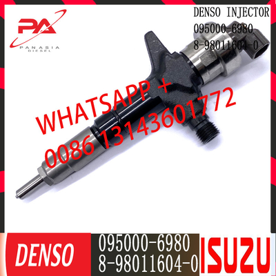 Injetor comum diesel do trilho de DENSO 095000-6980 para ISUZU 8-98011604-0