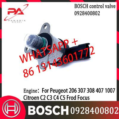 BOSCH Valva de solenoide de medição 0928400802 Aplicável ao Peugeot 206 307 308 407 1007 Citroen C2 C3 C4 C5 Frod Focus