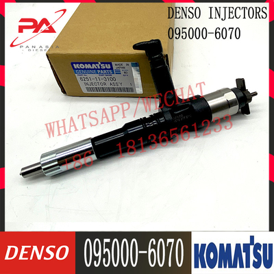 095000-6070 Injetor Diesel Common Rail para KOMATSU PC350-7 PC400-7 6251-11-3100