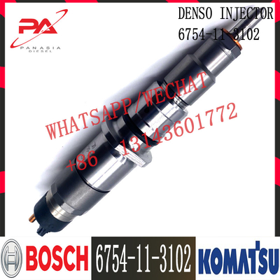 6745-11-3102 injetor de combustível do motor de Diesel SAA6D114E-3 da máquina escavadora de KOMATSU PC300-8 6745-11-3100 6745-11-3102
