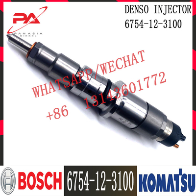 6745-12-3100 injetor de combustível diesel 6745-12-3100 do motor de KOMATSU PC300-8 PC300LC-8 PC350LC-8 D65EX-15E0 0445120236
