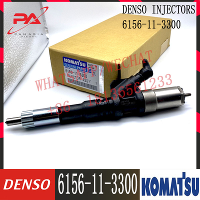 injetor de combustível do motor 6D125 6156-11-3300 095000-1211 para a máquina escavadora de Denso KOMATSU