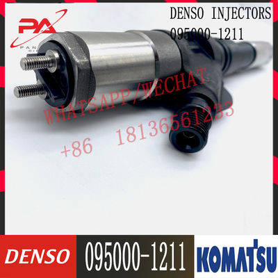 Injetor diesel do motor de KOMATSU 095000-1211 095000-0800 6156-11-3100 para o trilho comum de DENSO